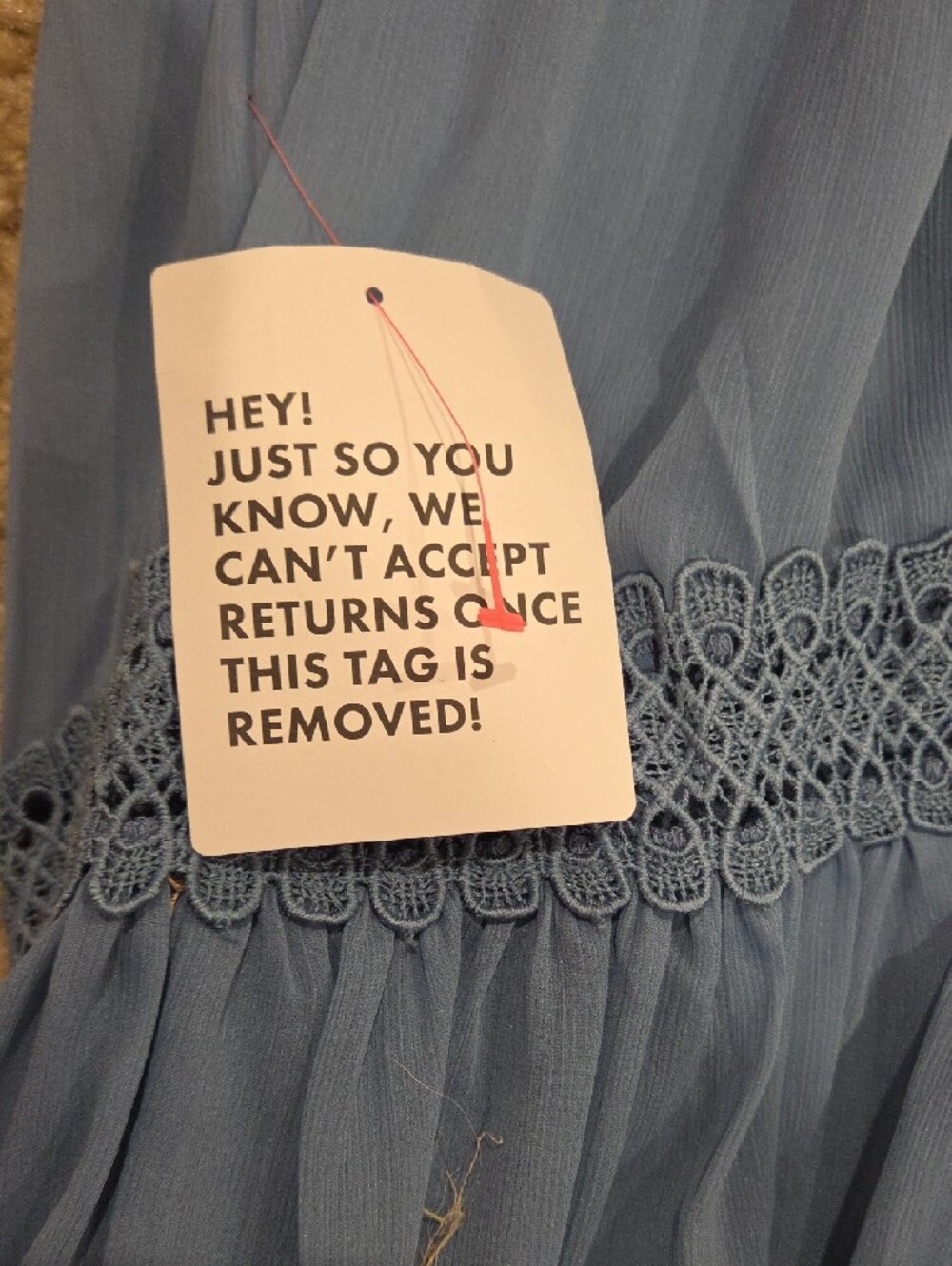 ASOS Blue Ruffled Mini Dress - Picture 5 of 5